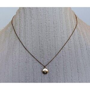 Marina De Buchi Lumiela “E” Initial Necklace Gold-tone 15-20” Adjustable